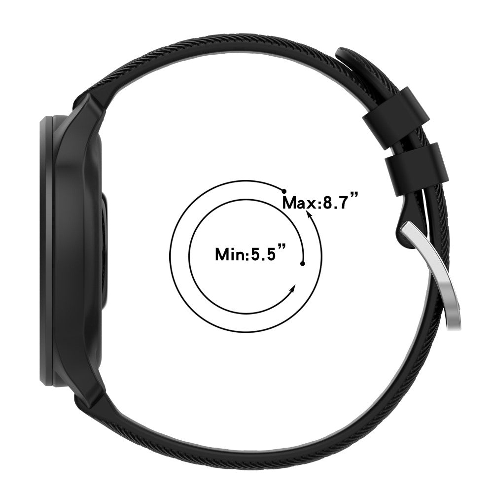 Vildt Skøn Silikone Universal Rem passer til Garmin Smartwatch - Blå#serie_12