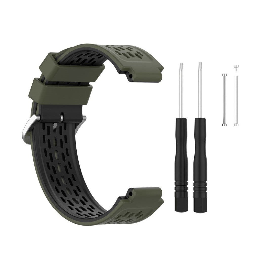 Vildt hårdfør Universal Garmin Silikone Rem - Grøn#serie_6