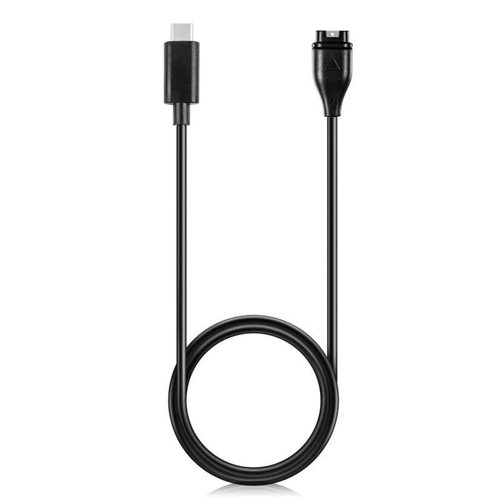 1m Universal Garmin USB Opladningskabel - Sort#serie_5