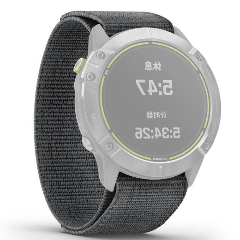 Super nydelig Universal Garmin Nylon Rem - Sølv#serie_2