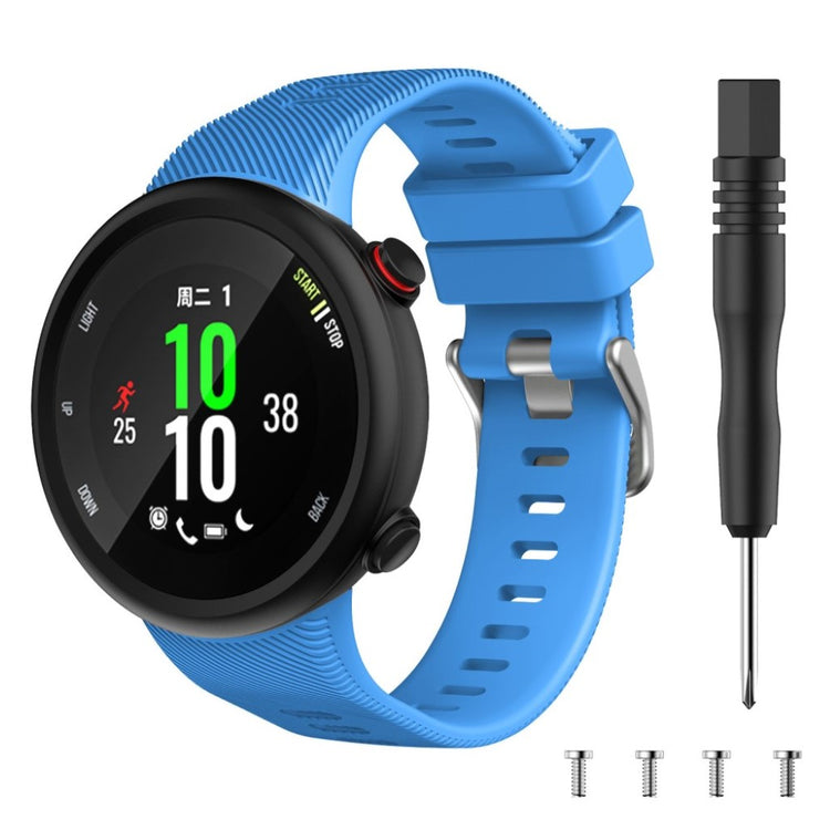 Helt vildt godt Garmin Forerunner 45S Silikone Rem - Blå#serie_11