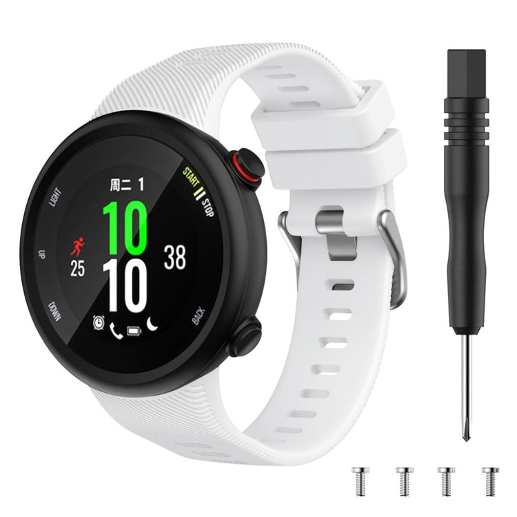 Helt vildt godt Garmin Forerunner 45S Silikone Rem - Hvid#serie_2