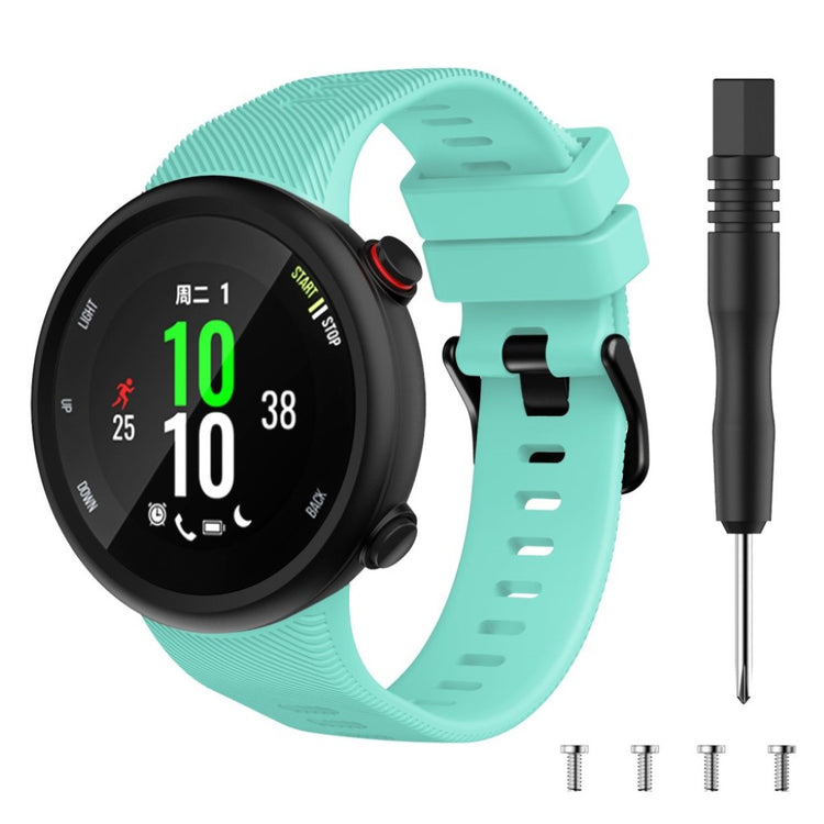 Sejt Garmin Forerunner 45S Silikone Rem - Blå#serie_10