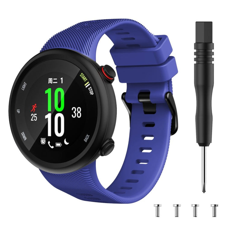 Sejt Garmin Forerunner 45S Silikone Rem - Blå#serie_12