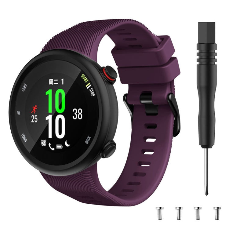 Sejt Garmin Forerunner 45S Silikone Rem - Lilla#serie_15