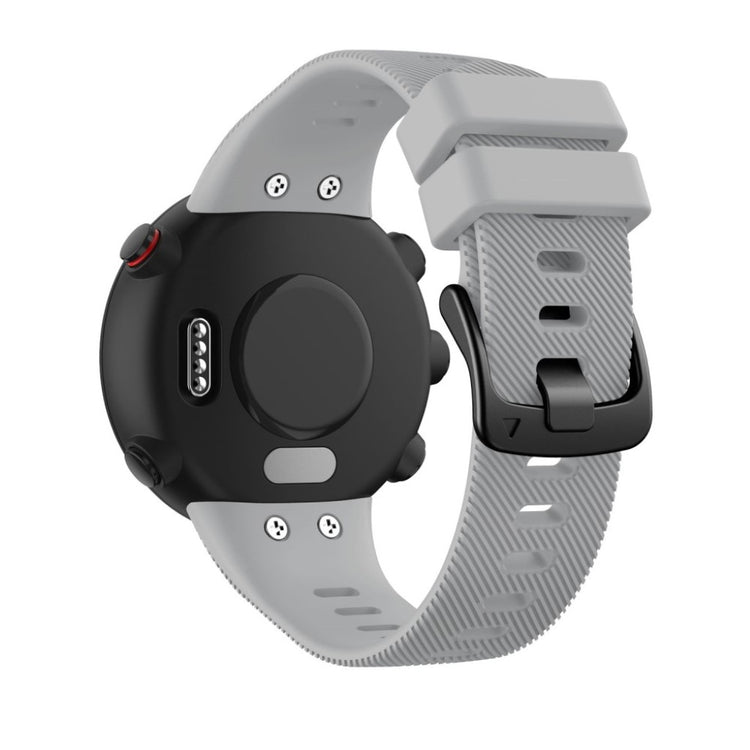 Sejt Garmin Forerunner 45S Silikone Rem - Sølv#serie_3