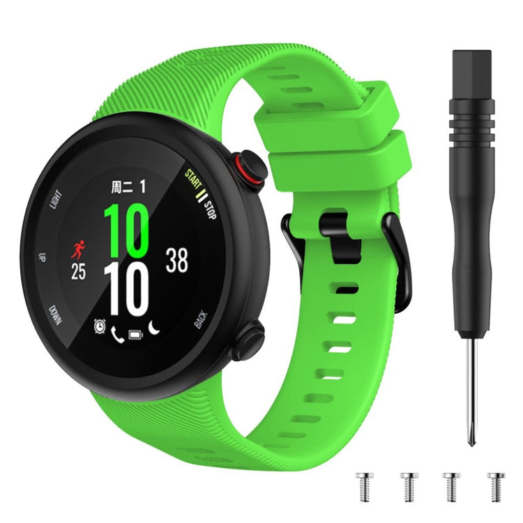 Sejt Garmin Forerunner 45S Silikone Rem - Grøn#serie_8