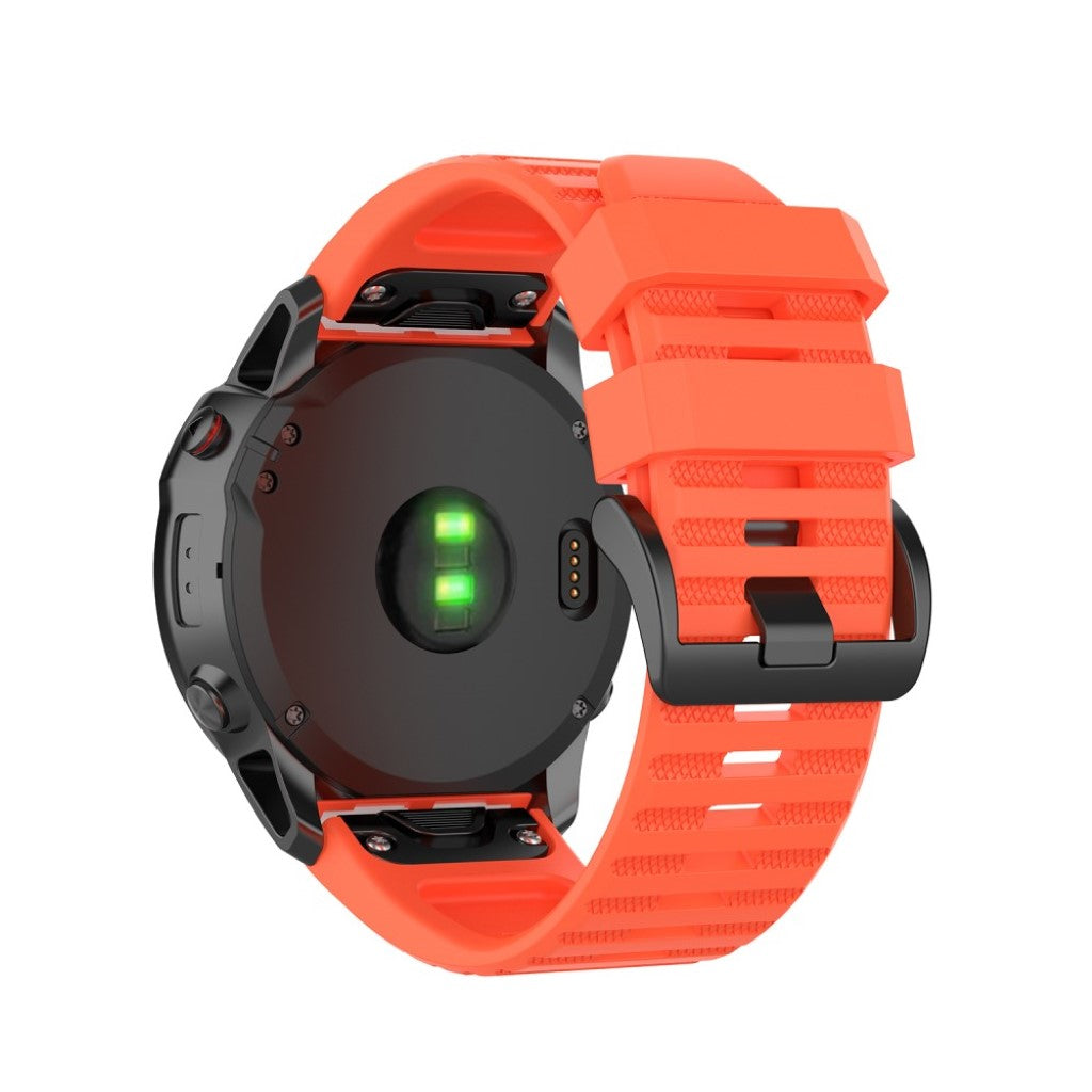 Helt vildt cool Garmin Fenix 6X Silikone Rem - Orange#serie_12