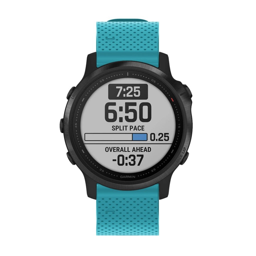 Helt vildt nydelig Garmin Fenix 6S Silikone Rem - Blå#serie_9