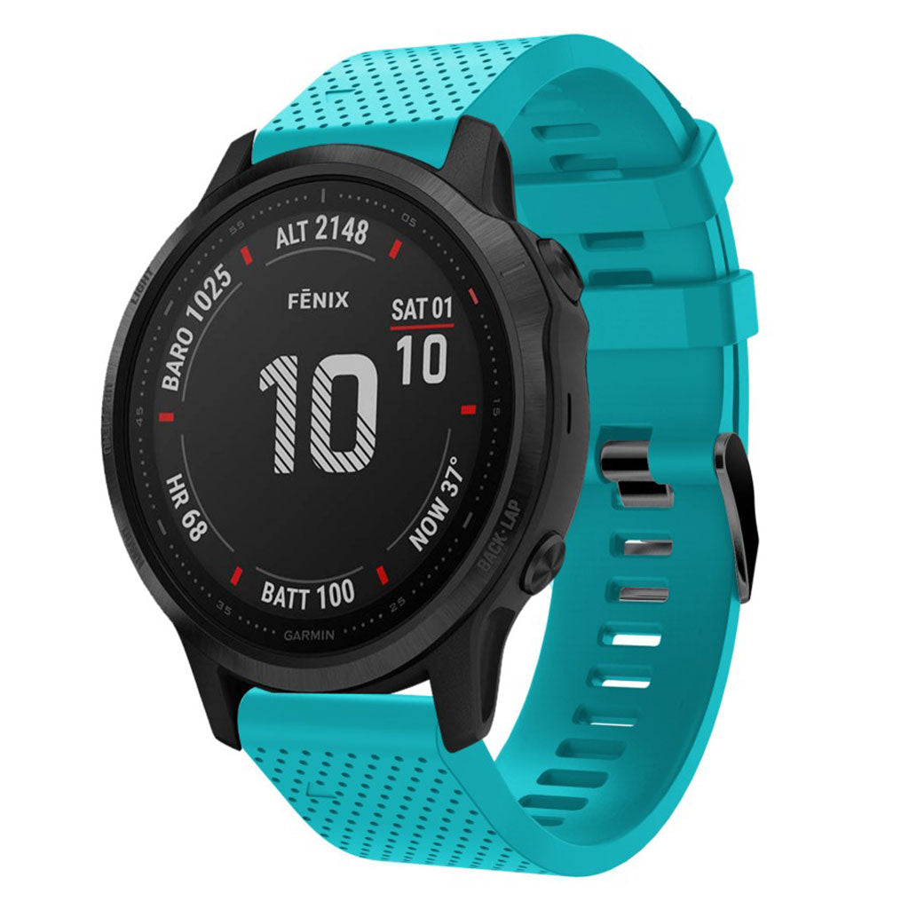 Helt vildt komfortabel Garmin Fenix 6S Silikone Rem - Grøn#serie_9