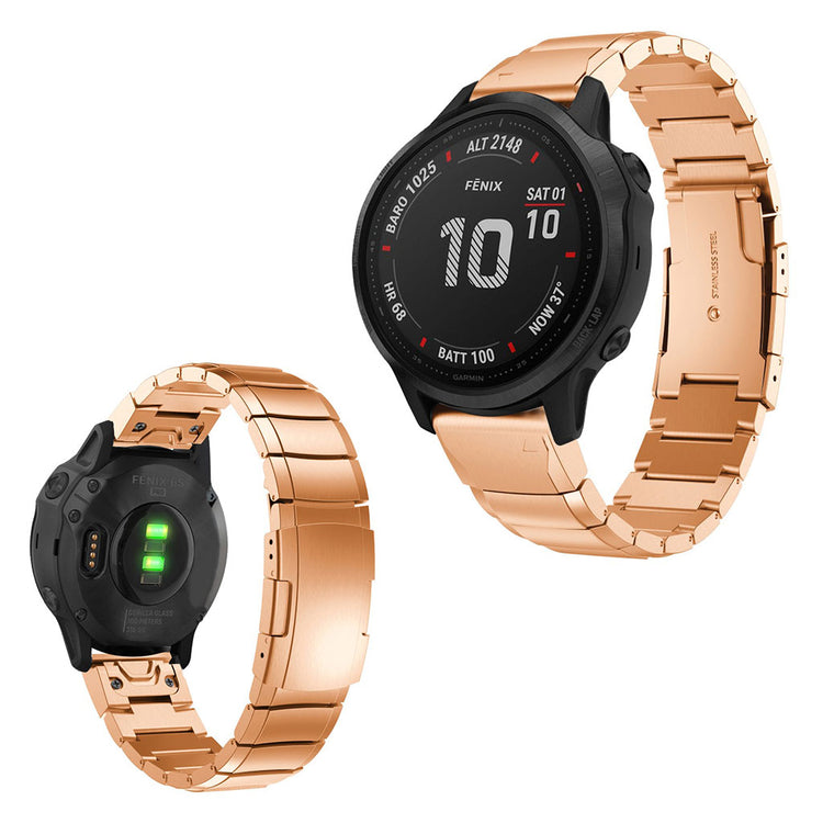 Skøn Garmin Fenix 6S Metal Rem - Pink#serie_2