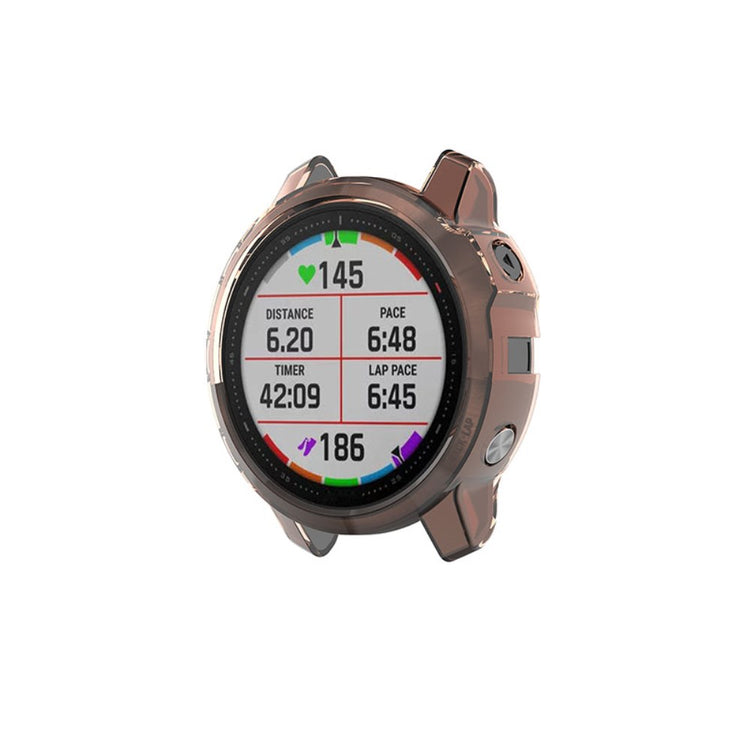 Garmin Fenix 6S / Garmin Fenix 6S Pro Gennemsigtig Silikone Bumper  - Pink#serie_4