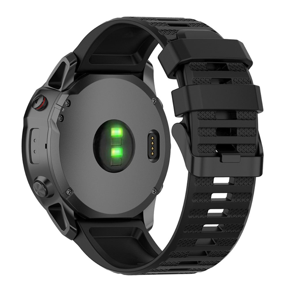Super slidstรฆrk Universal Garmin Silikone Rem - Sort#serie_1