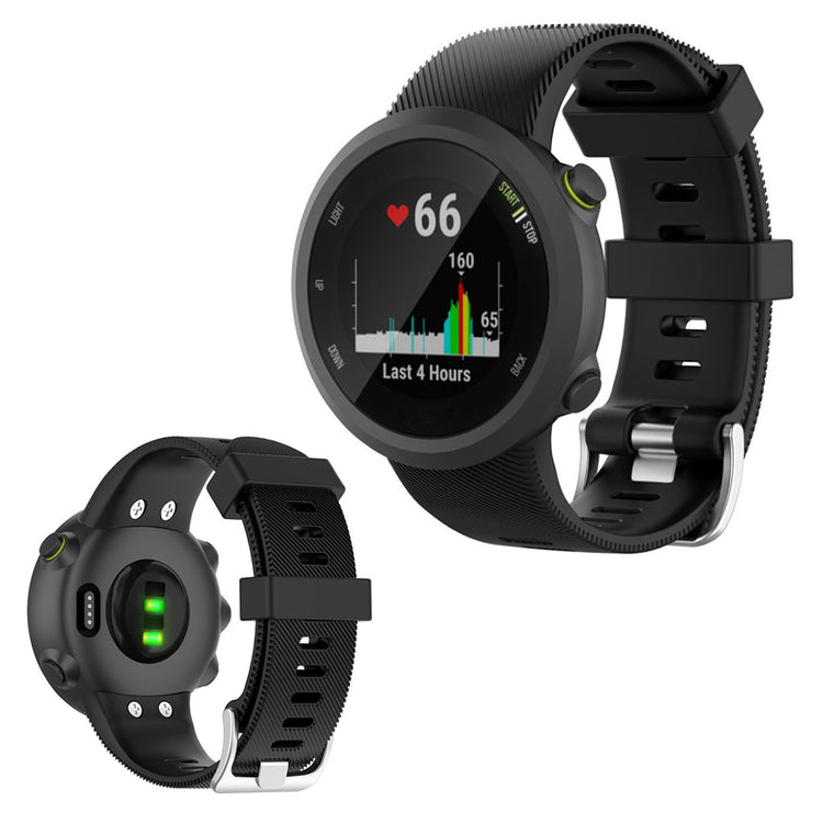 Helt vildt skøn Garmin Swim 2 Silikone Rem - Sort#serie_1