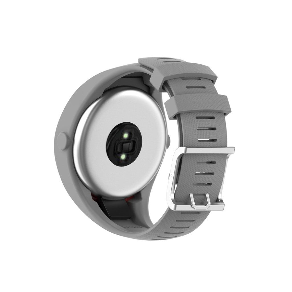 Rigtigt slidstærk Polar M200 Silikone Rem - Sølv#serie_3