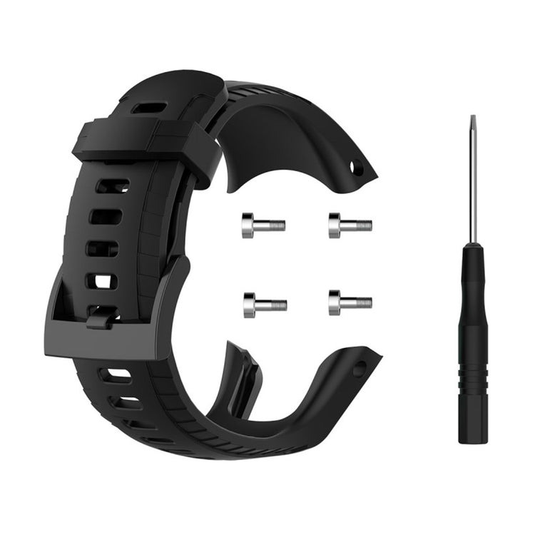 Vildt cool Suunto 5 Silikone Rem - Sort#serie_1