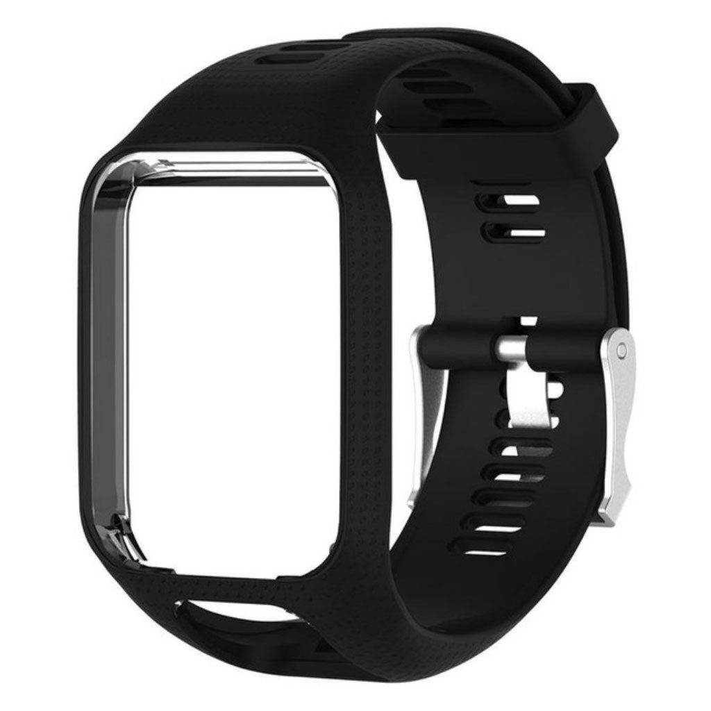Smuk TomTom Runner 2 / TomTom Runner 3 Silikone Rem - Sort#serie_1