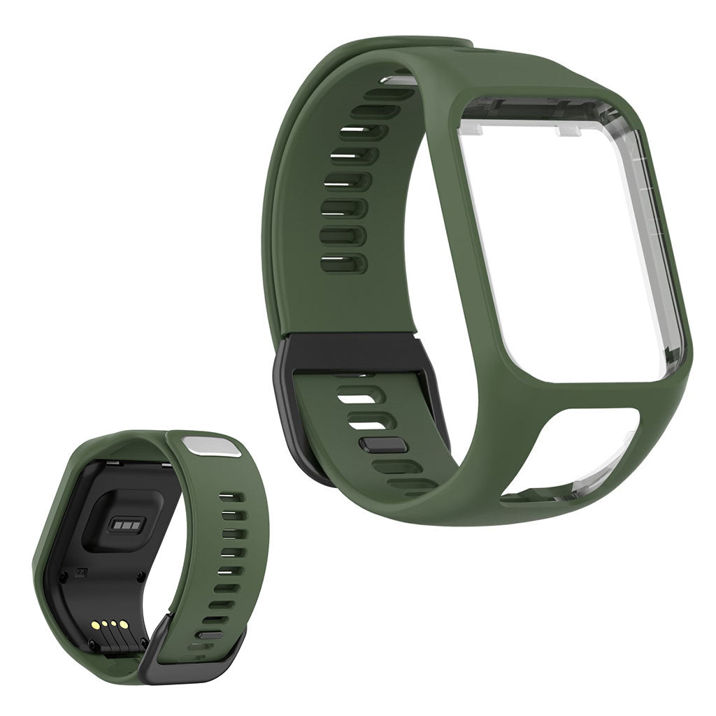 Super cool Universal Tomtom Silikone Rem - Grรธn#serie_1
