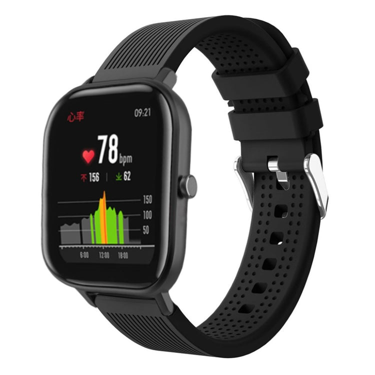 Super cool Amazfit Bip Lite Silikone Rem - Sort#serie_1