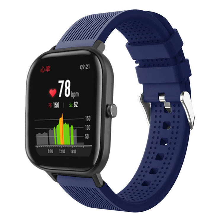 Super cool Amazfit Bip Lite Silikone Rem - Blå#serie_10