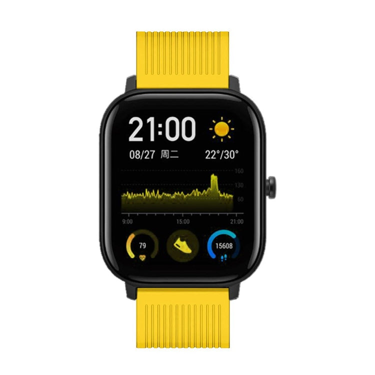 Super cool Amazfit Bip Lite Silikone Rem - Gul#serie_6