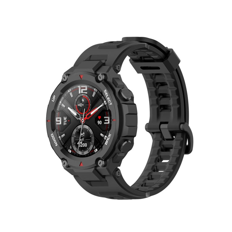 Meget komfortabel Amazfit T-Rex Silikone Rem - Sort#serie_1