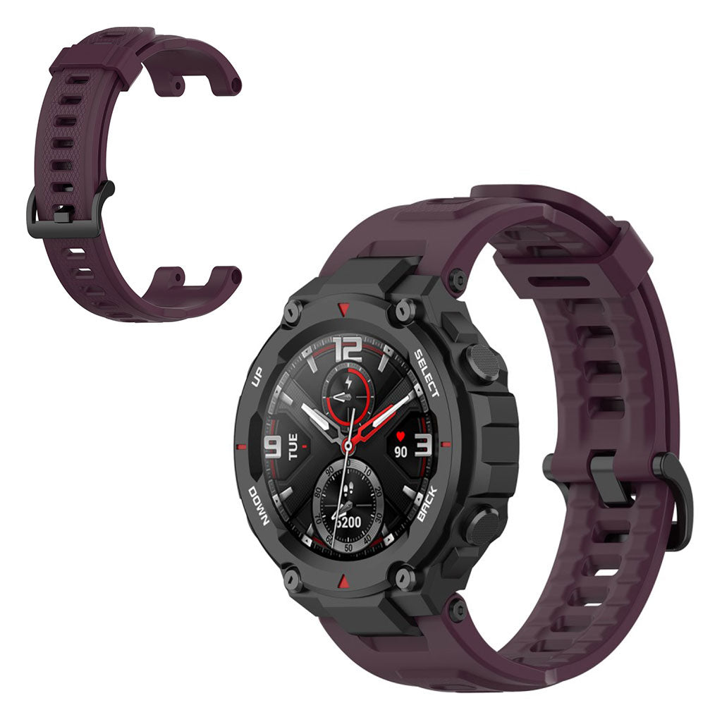 Meget komfortabel Amazfit T-Rex Silikone Rem - Lilla#serie_8