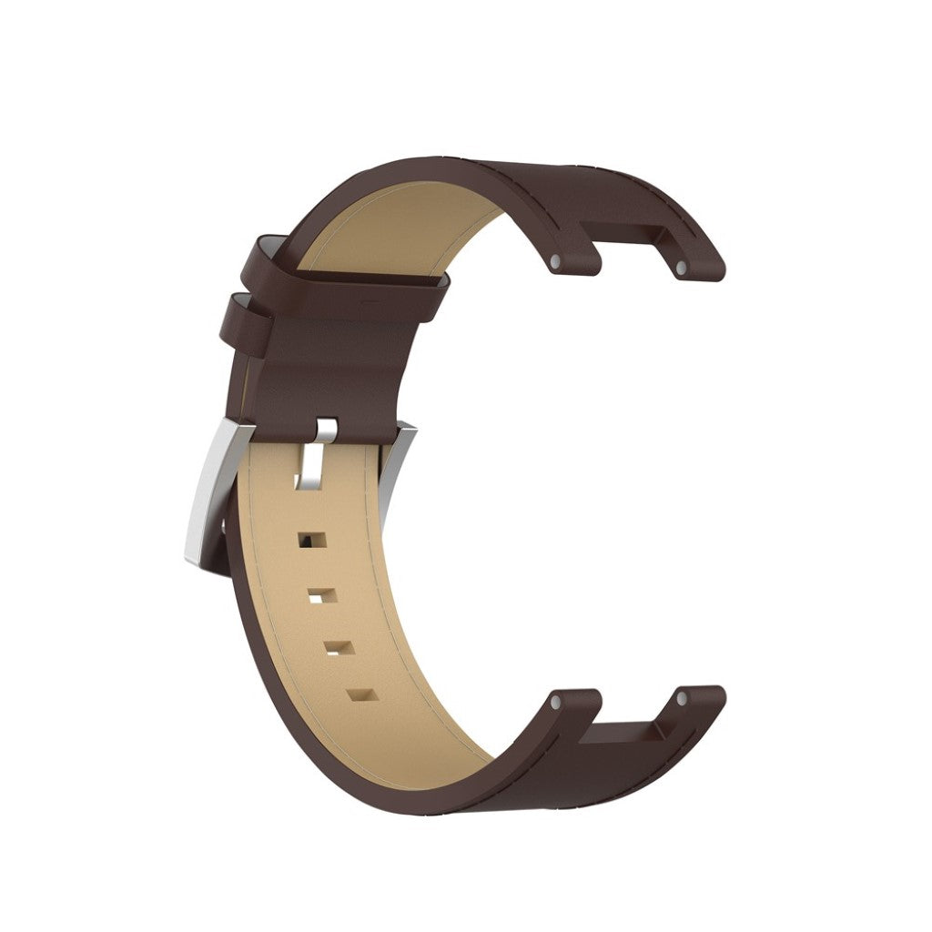 Udsøgt Amazfit T-Rex Ægte læder Rem - Brun#serie_5