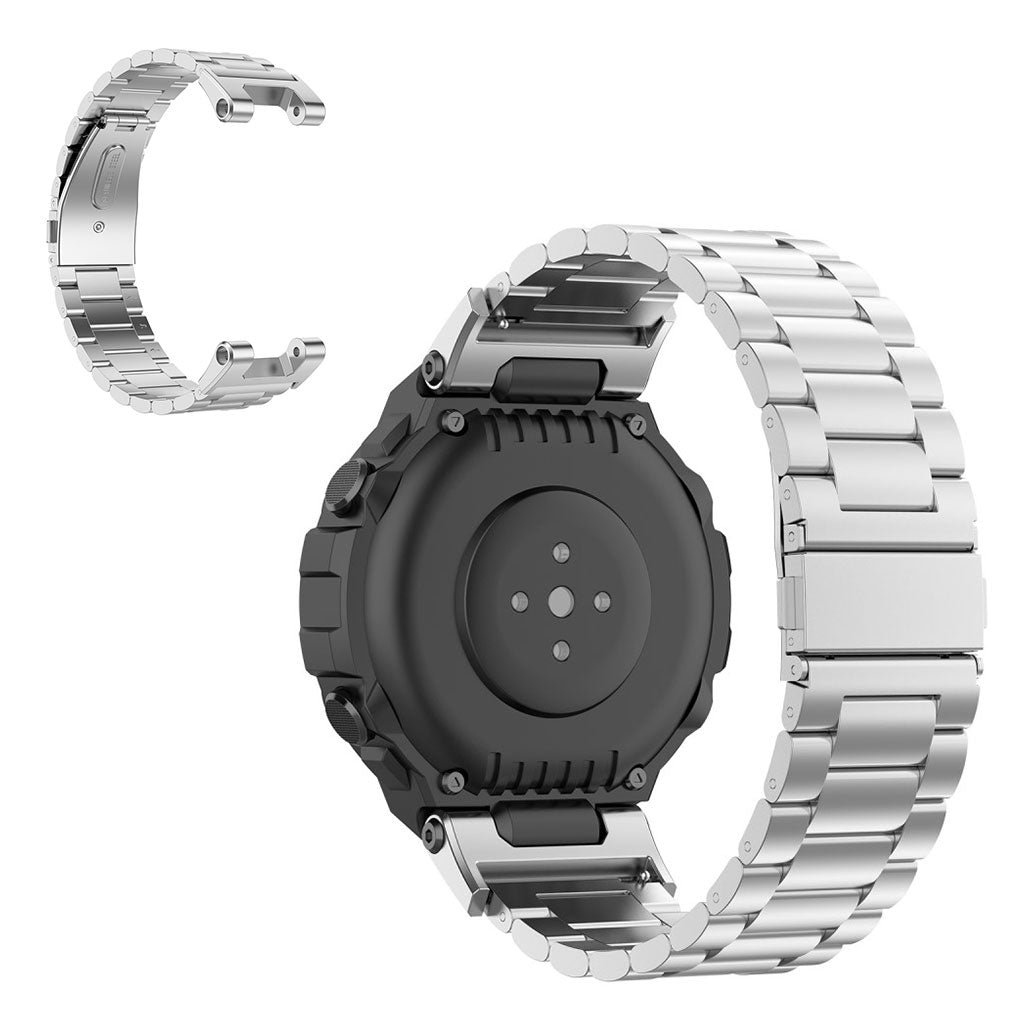 Helt vildt pรฆnt Amazfit T-Rex Pro Metal Rem - Sรธlv#serie_1