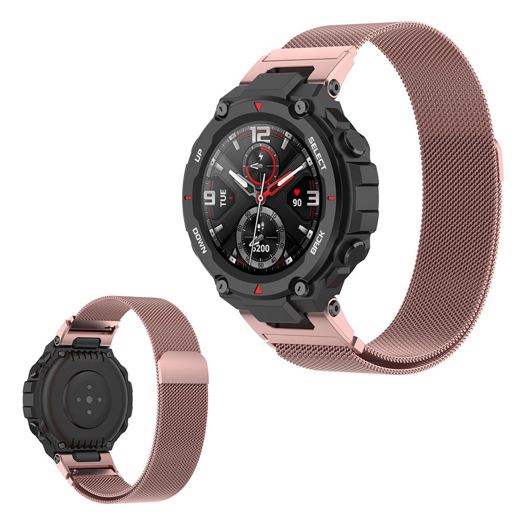 Amazfit T-Rex Pro / T-Rex shiny stainless steel watch band - Rose Pink#serie_2