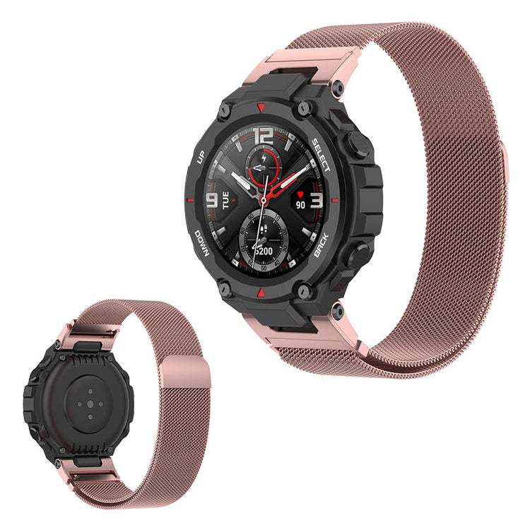 Amazfit T-Rex Pro / T-Rex shiny stainless steel watch band - Rose Pink#serie_2
