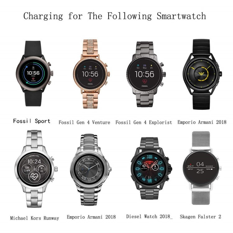 Universal Smartwatch Trådløs  Ladestation - Sort#serie_1