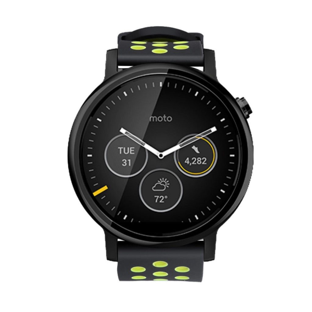 Meget hårdfør Universal Fossil Silikone Rem - Sort#serie_5