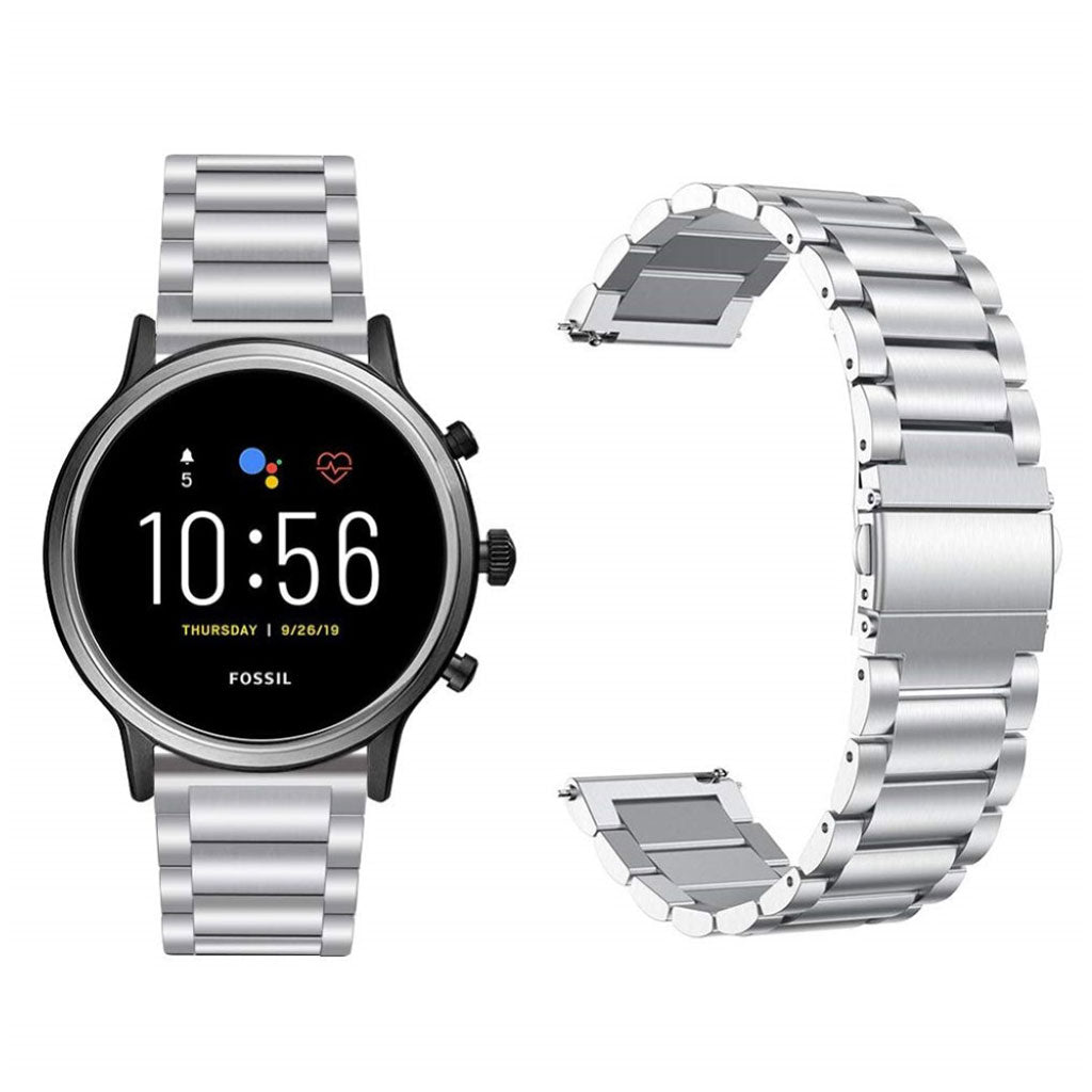 Fossil Gen 5 Carlyle HR / Fossil Gen 5 Julianna HR Metal Rem - Sรธlv#serie_8