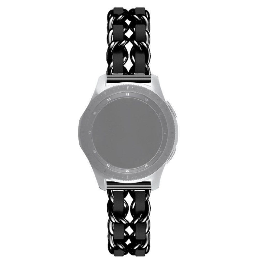 Helt vildt smuk Universal Metal og Kunstlæder Rem - Sort#serie_1