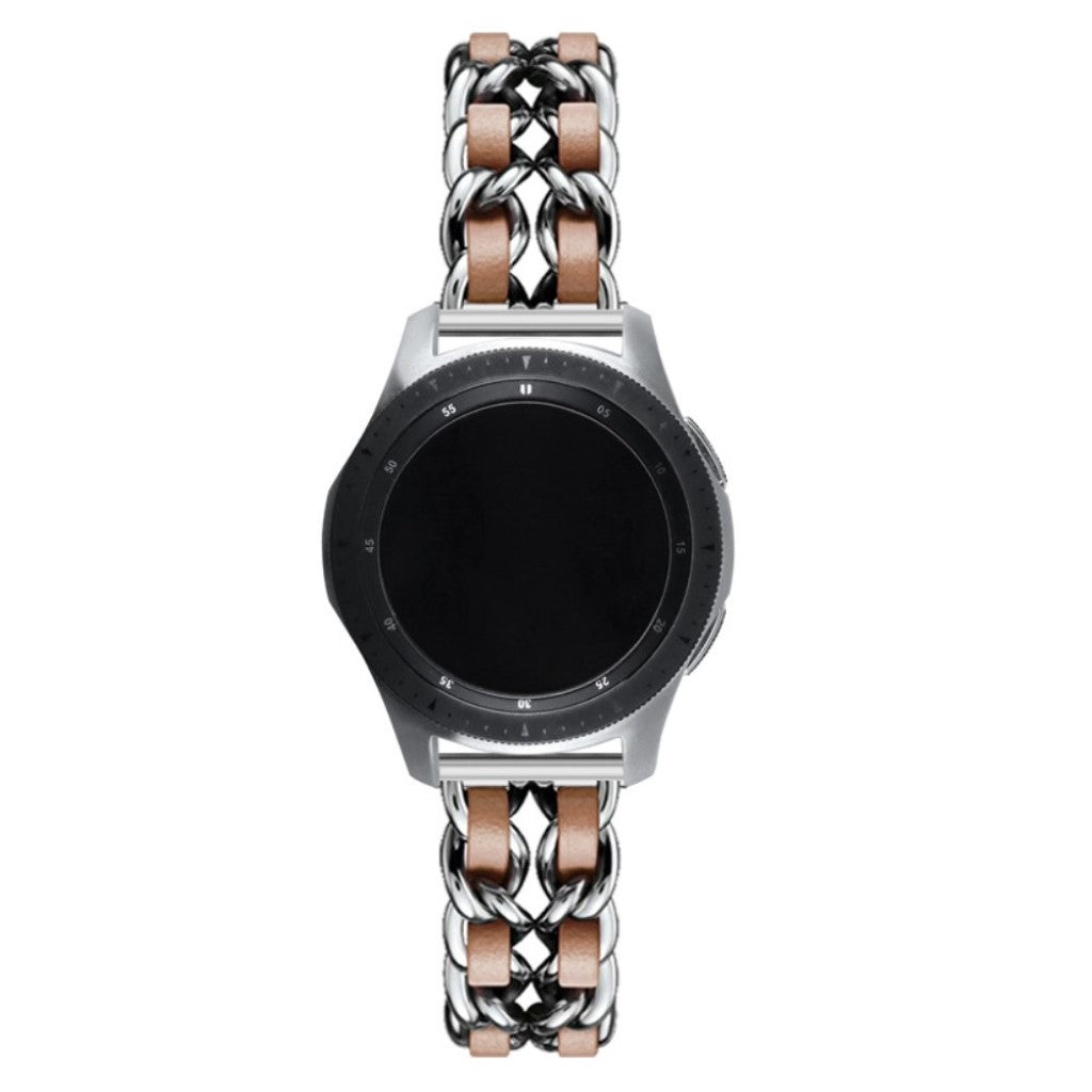 Helt vildt smuk Universal Metal og Kunstlæder Rem - Brun#serie_11