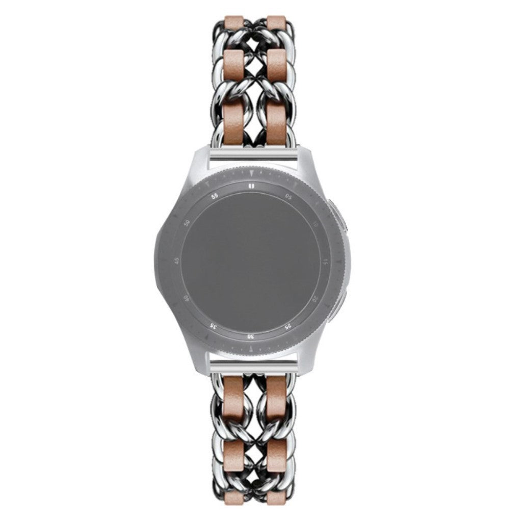 Helt vildt smuk Universal Metal og Kunstlæder Rem - Brun#serie_11