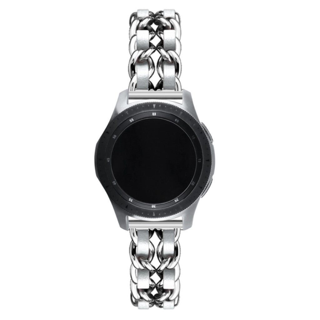 Helt vildt smuk Universal Metal og Kunstlæder Rem - Sølv#serie_6