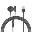 100cm Plastic En Siliconen / Tpu Apple Smartwatch Draadloos USB Oplaadkabel