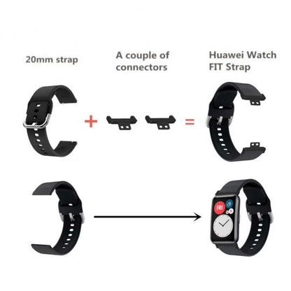 Huawei Watch Fit / Watch Fit Special Edition Watch Band Adapter 20mm Zinc Metal Watch Connector with Screwdriver and Plugs - Gold#serie_2