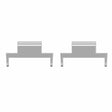 1 Paar Horlogeband Adapter voor Tissot PRX Seires T137.407 / 410 12mm naar 20mm Connector Replacement Kit