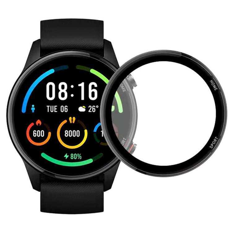 Xiaomi Mi Watch Color Silicone 3D Curved Screen Protector - Black#serie_794