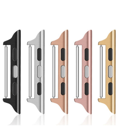 1 Pair Apple Watch Series 49mm - 45mm - 44mm - 42mm Watchband Connector Adapter, 14mm - Gold - Pink#serie_5