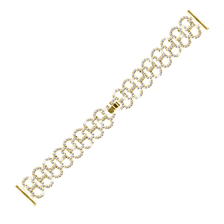 Garmin Forerunner 645 / 645 Music Rhinestone Gourd Design Strap Alloy Watch band  - Gold#serie_2