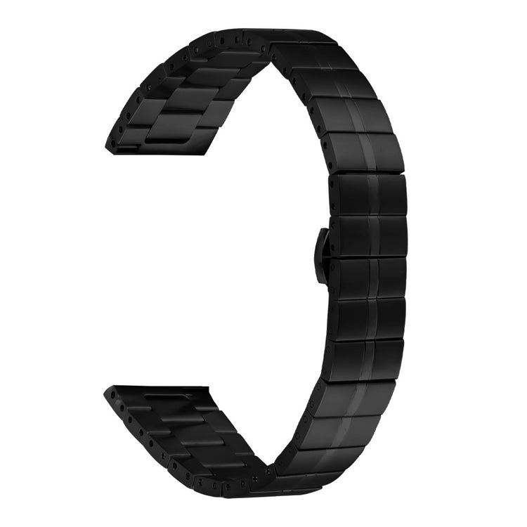 Garmin Vivomove 3 / GarminMove 3 Stylish Line Design Watch Band Stainless Steel Wrist Strap - Black#serie_2