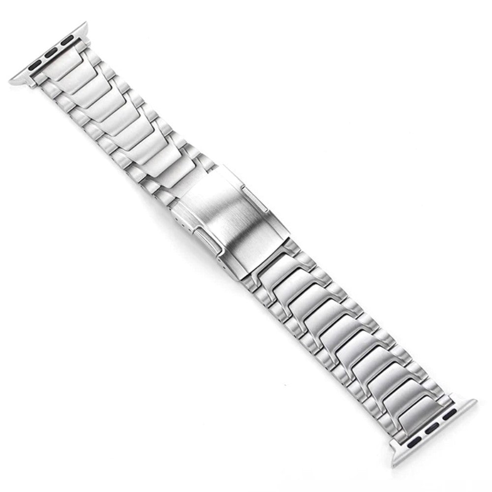 Apple Watch Series 41mm - 40mm - 38mm Titanium Alloy Watch Band Turtleback Clasp - Silver#serie_4