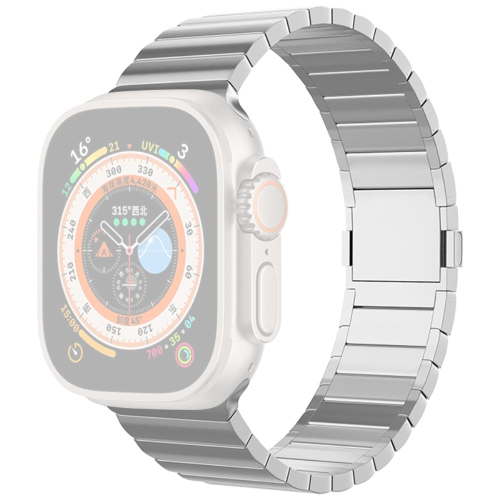 Apple Watch Series 49mm - 45mm - 44mm - 42mmTitanium Alloy Watch Band Magnetic Clasp - Silver#serie_2