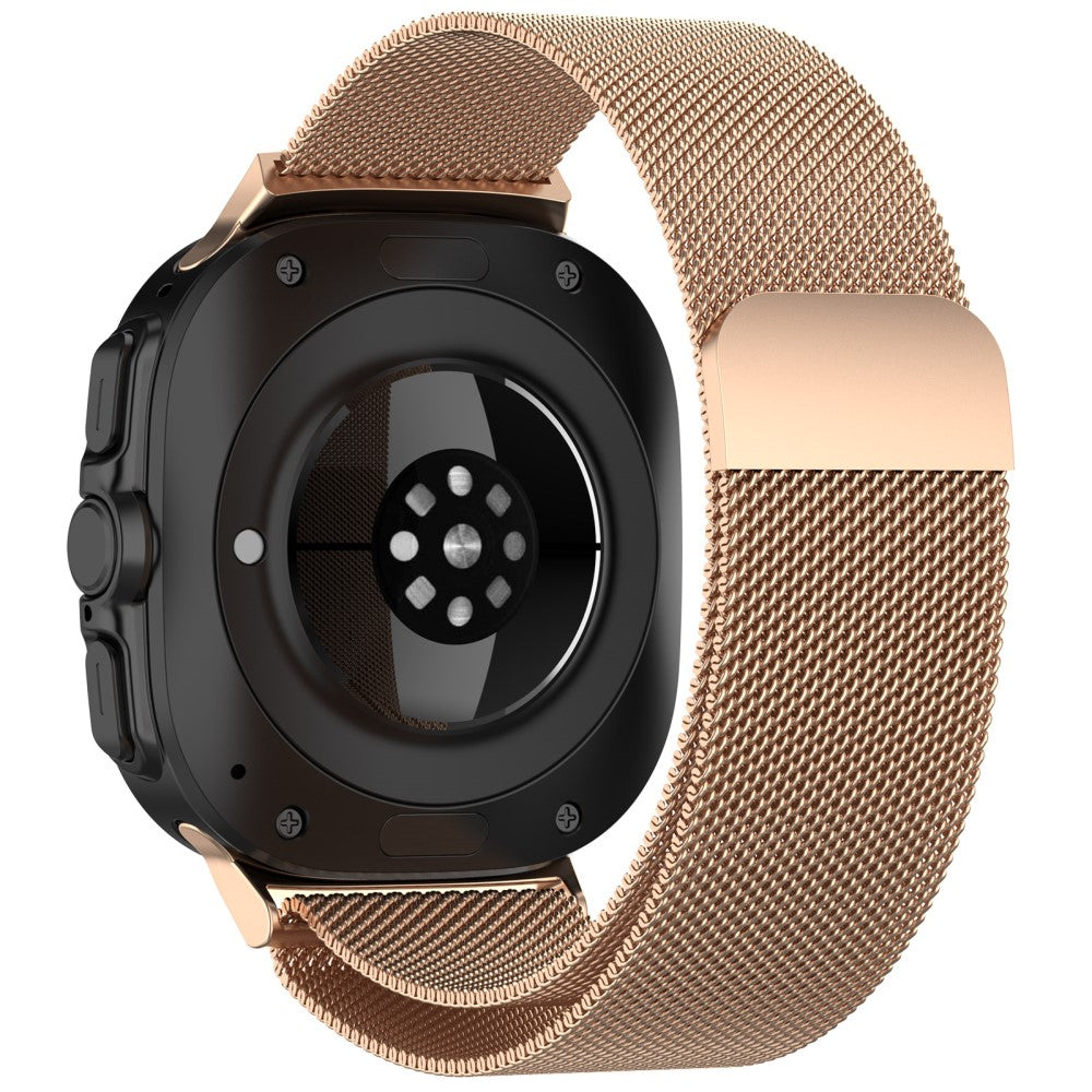 Samsung Galaxy Watch Ultra 47mm Watch Band Magnetic Buckle Metal Milanese Wrist Strap - Rose Gold#serie_4