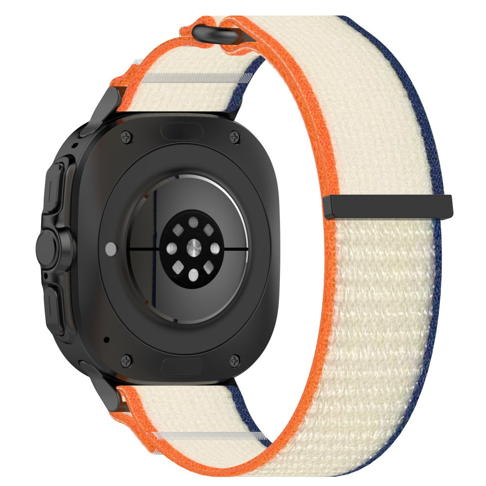 KALEBOL Samsung Galaxy Watch Ultra 47mm Watch Strap Breathable Nylon Sport Strap - Orange+Beige#serie_2