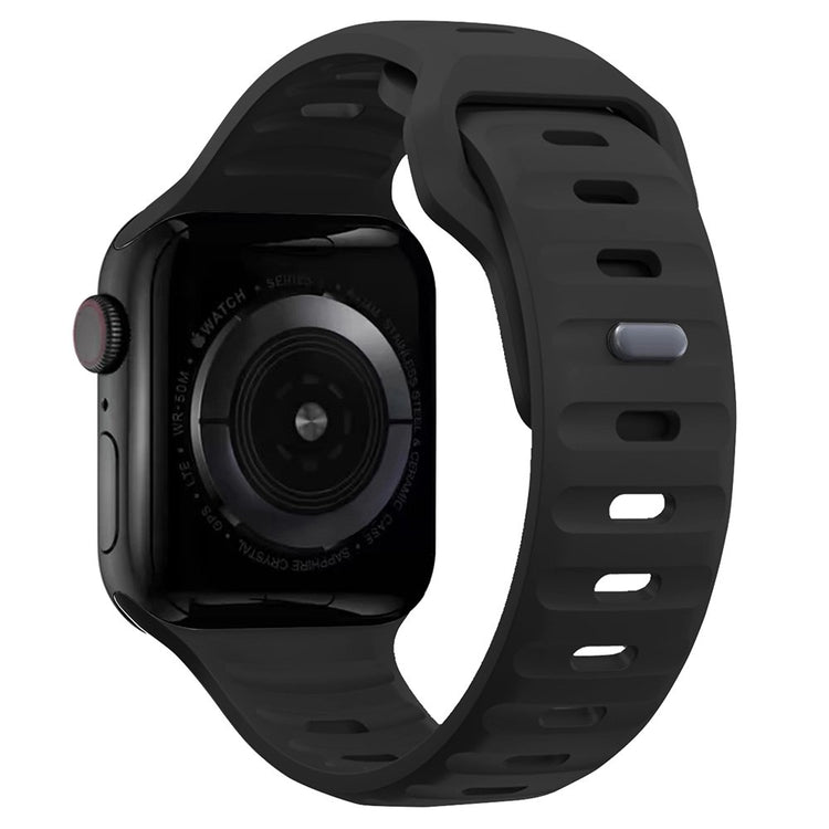 KALEBOL Apple Watch Series 41mm - 40mm - 38mm Watch Band Sports Silicone Strap - Black#serie_6